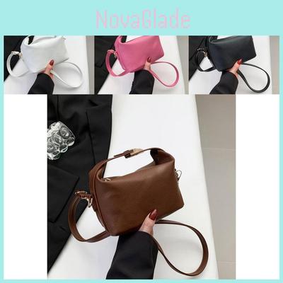 Trendy Street Style Small Square Handbag Soft Medium Pu Leather Crossbody Bag