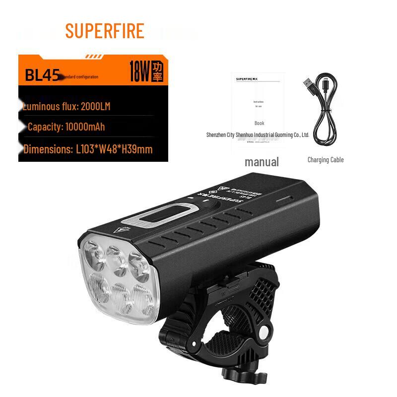 SUPERFIRE BL45 Smart Sensor Bike Light