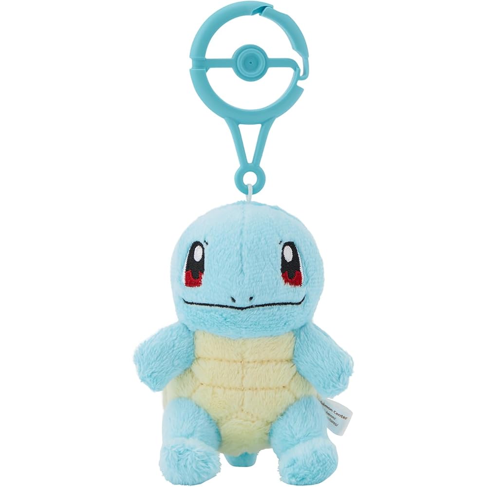 Pokemon Center Original Squirtle Keychain Mascot with Carabiner