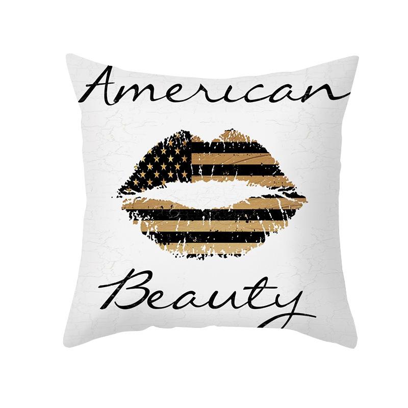 Kissenbezug Einfacher Pfirsichhaut-Druck Kissenbezug Sofakissenbezug