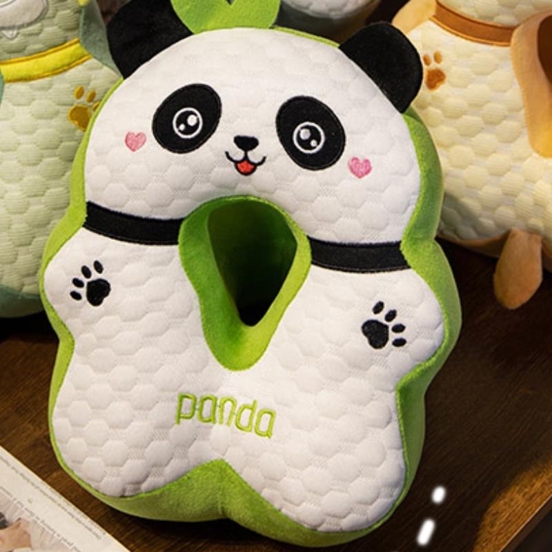 

Новая Милая Подушка Панда Плюшевая Игрушка Сон Двусторонняя Подушка Мягкая Мягкая Милая Животная Кукла Дракон Подушка Для Сна Домашний Декор Кровати Подарок 30x25cm зелёный