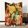 Anime S-Seven Deadly Sins Throw Flannel Fluffy Soft Blanket Warm Skin-Friendly Throw For Sofa Bed Office Nap Winter