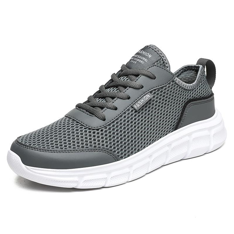 Cheap large size summer breathable and lightweight running shoes mesh sports and leisure shoes