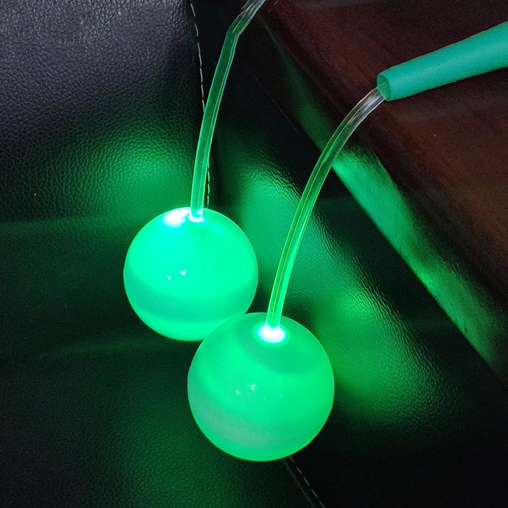 

Светодиодная светящаяся беспроводная скакалка, светящийся мяч, скакалка с регулируемой длиной, портативное фитнес-оборудование для сжигания жира и коррекции фигуры