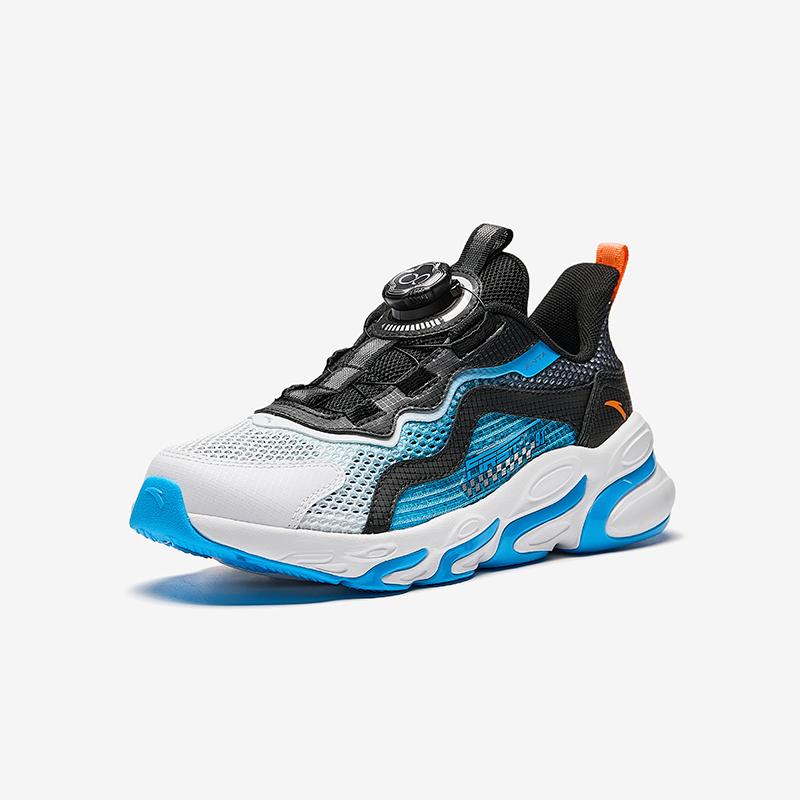 Anta Childrens Red Flame Stubborn Bounce Technology Fashion Trend Breathable Lightweight Shock Absorption Low-Top Running Shoes A12435573H-7