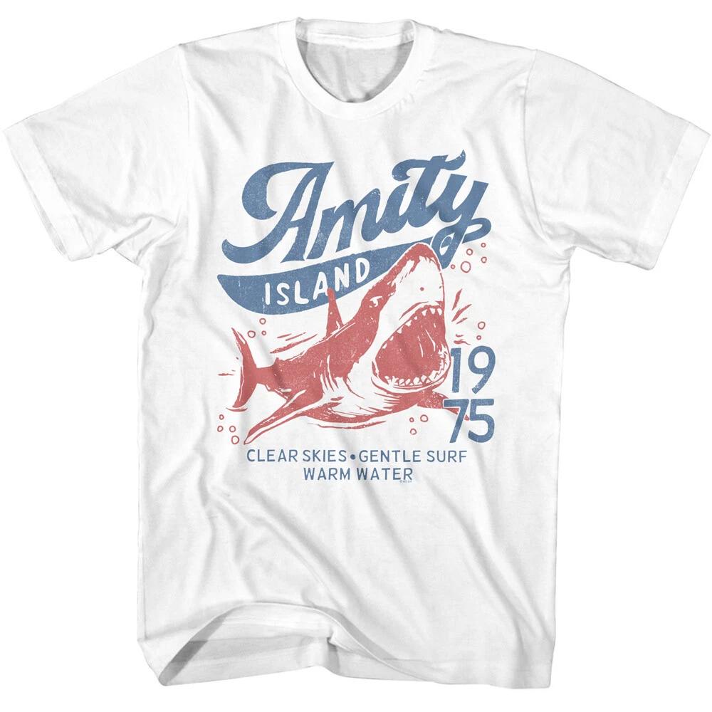 Jaws 70 s Thriller Movie Amity Island 1975 Gentle Surf Warm Water Men s T Shirt 4XL