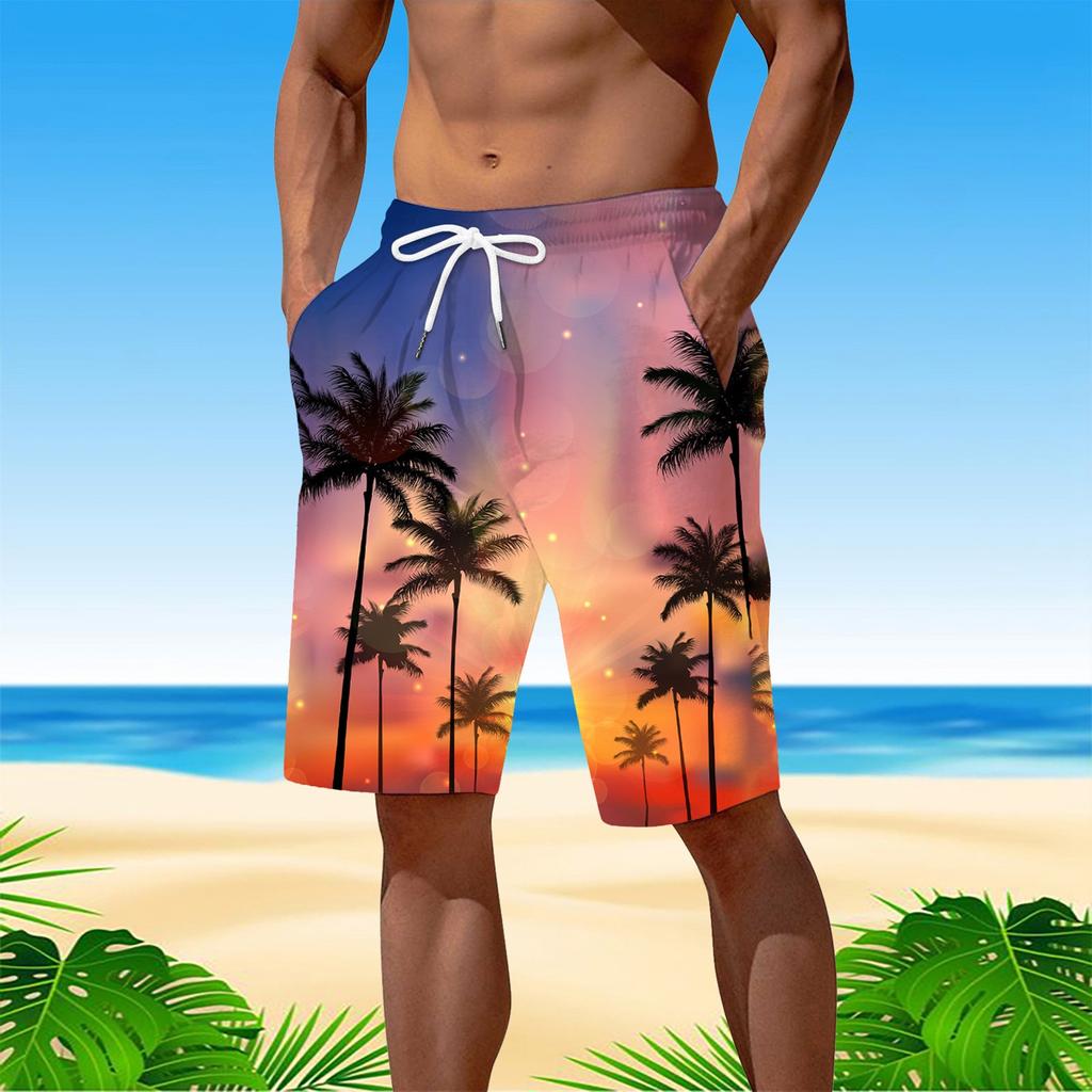 Personality Hawaii Summer Beach Shorts Men Casual Tropics Board Shorts 3D Printed Swimsuit Homme Fashion Holiday Surf Swim Trunk