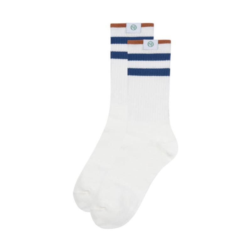 Nitina Striped Crew Socks WH