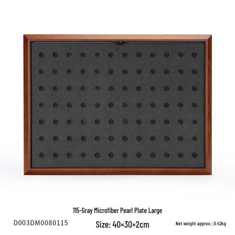 Ya Yu Holz Edelstein Präsentations- und Aufbewahrungstablett für Schmuck und Perlen