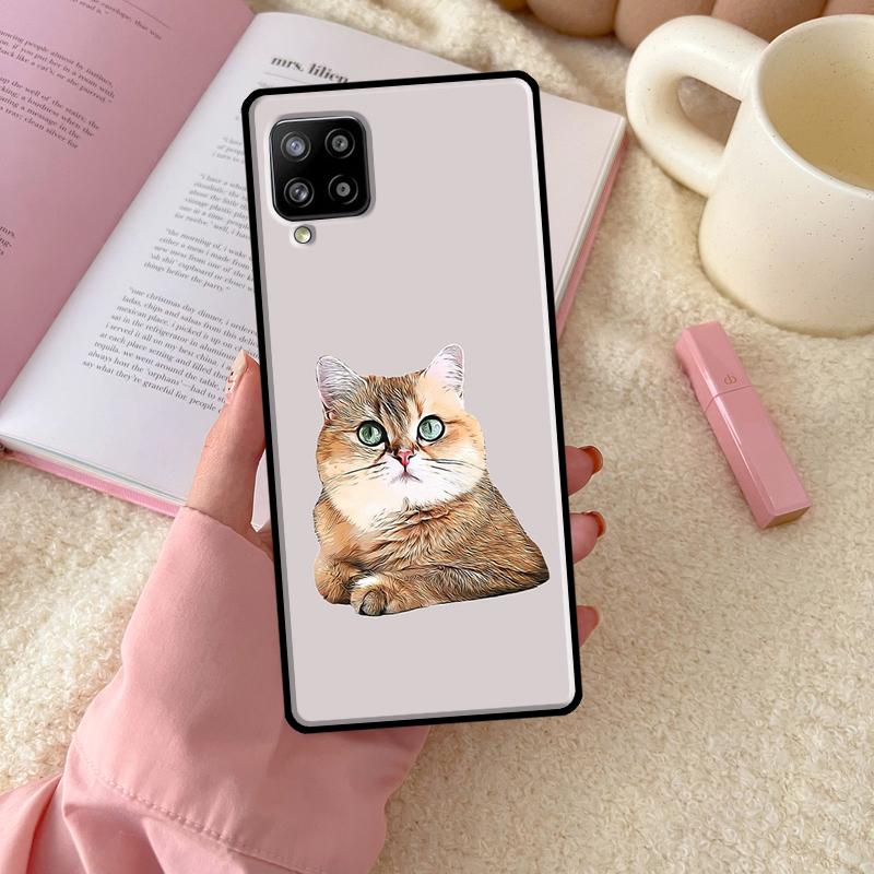 British Shorthair Cat For Samsung Galaxy A56 A54 A34 A14 A06 A16 A26 A36 A12 A32 A52 A13 A33 A53 A15 A35 A55 Case
