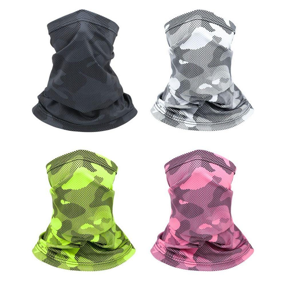 Windproof Ear Hanging Summer Outdoor Neck Tube Scarf Cycling Bandana Ice Silk Mask Women Bandana