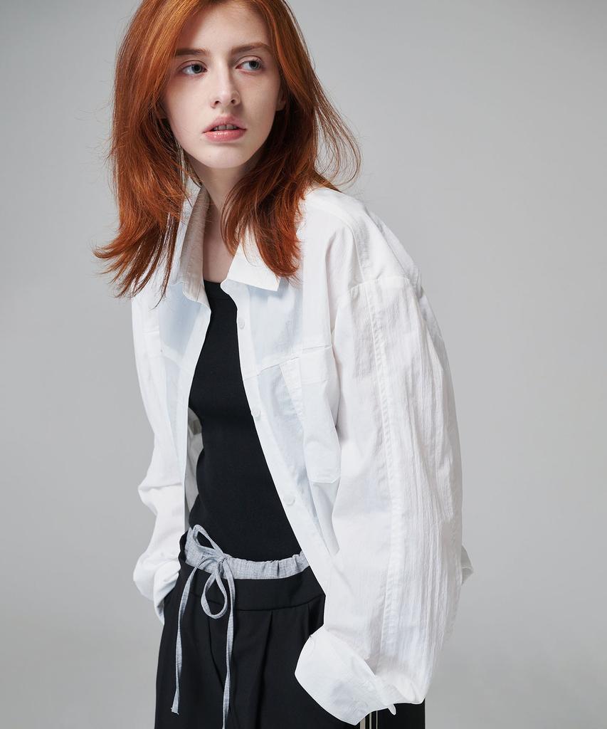 MALOUPE 4112 Nylon Outer Shirt (White)