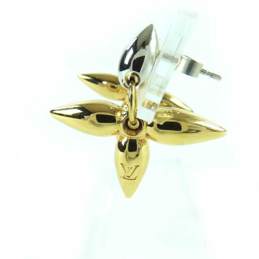 Excellent LOUIS VUITTON Pierce Bookle Dreille Louisette Pandan Gold M00630 Used