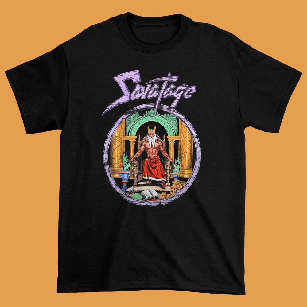 Savatage Band World Devastation Black Sizes S-4XL T-shirt Unisex NI036