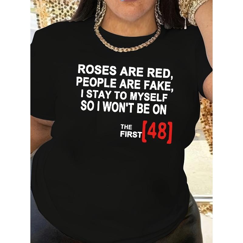 Women's Plus Size Oversized Casual Short Sleeve T-Shirt - Breathable Round Neck Summer Blouse, Plus-Size-Friendly for Comfortable Spring/Summer Wear,