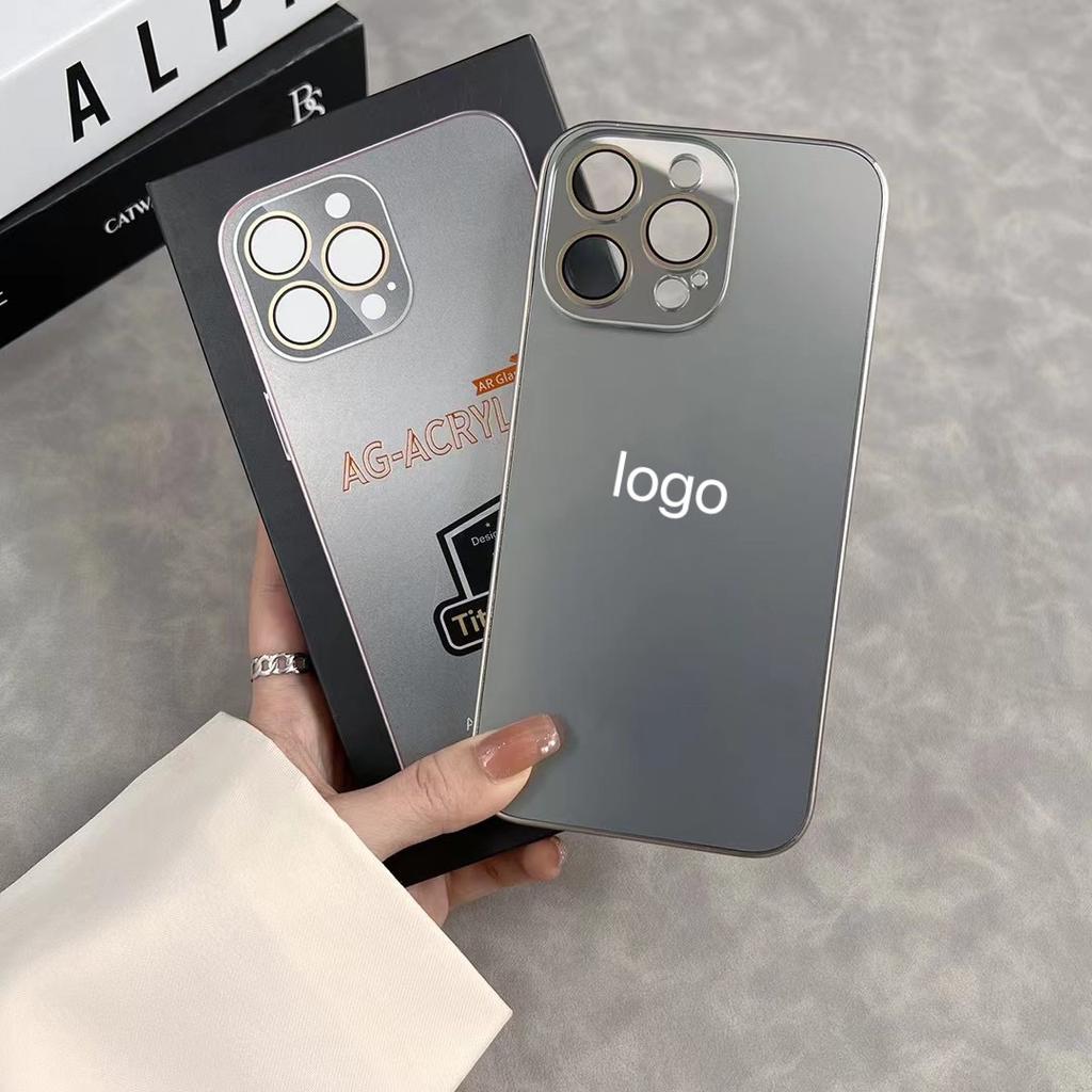 The New Titanium Metal Texture iPhone17promax Mobile Phone Case Is Suitable for Apple 16 Matte 15 All-inclusive 14 Anti-drop.