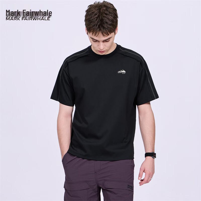 

Mark Fairwhale Men s Anti-bacterial Split Line Short Sleeve T-shirt S