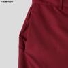 INCERUN Men High Waist Zip-up Side Mesh Patchwork Casual Flare Pants Trousers