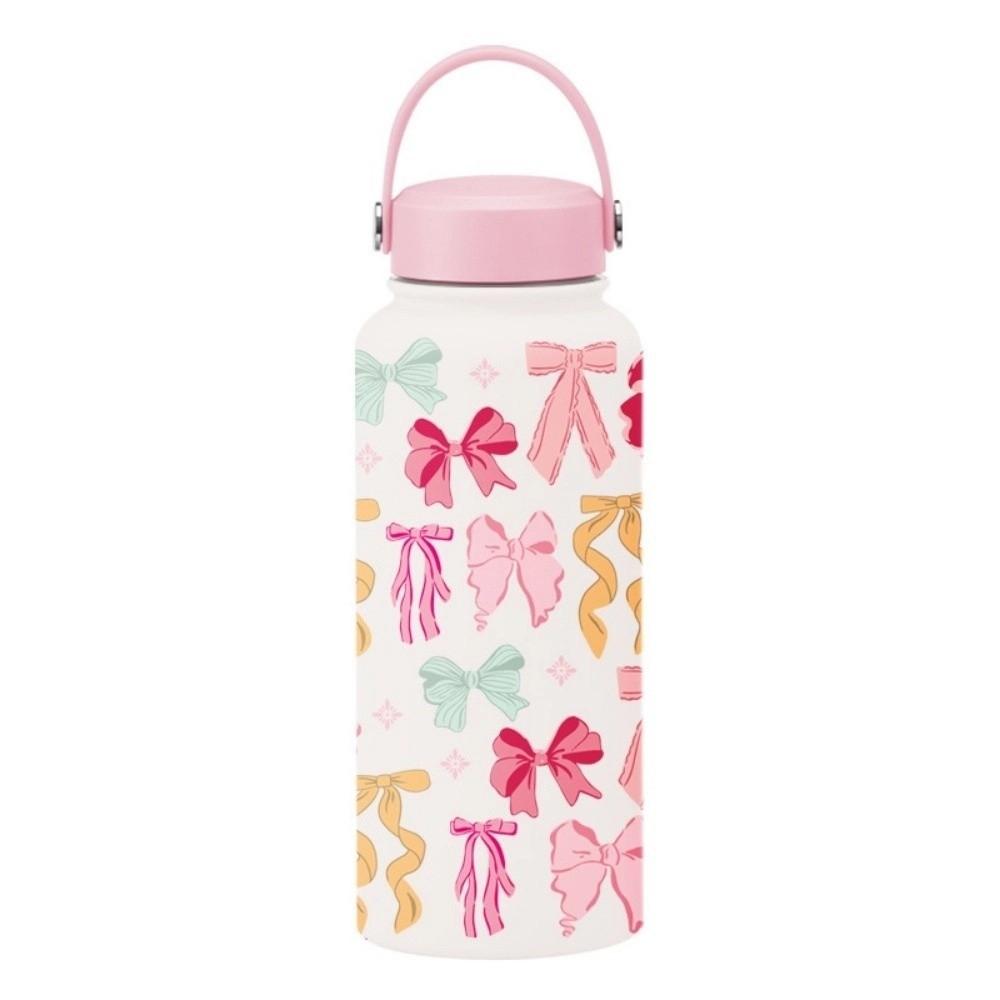 INS Insulated Water Bottle Portable Floral Thermal Cup Drinkware Thermal Water Bottle Office