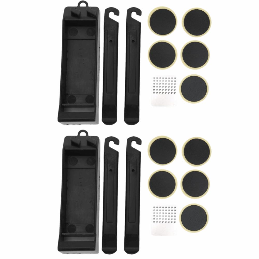 2 Sets with Rasp Tool Bicycle Tire Repair Kit with Tire Levers Tire Repair Tool Set  Outdoor Riding