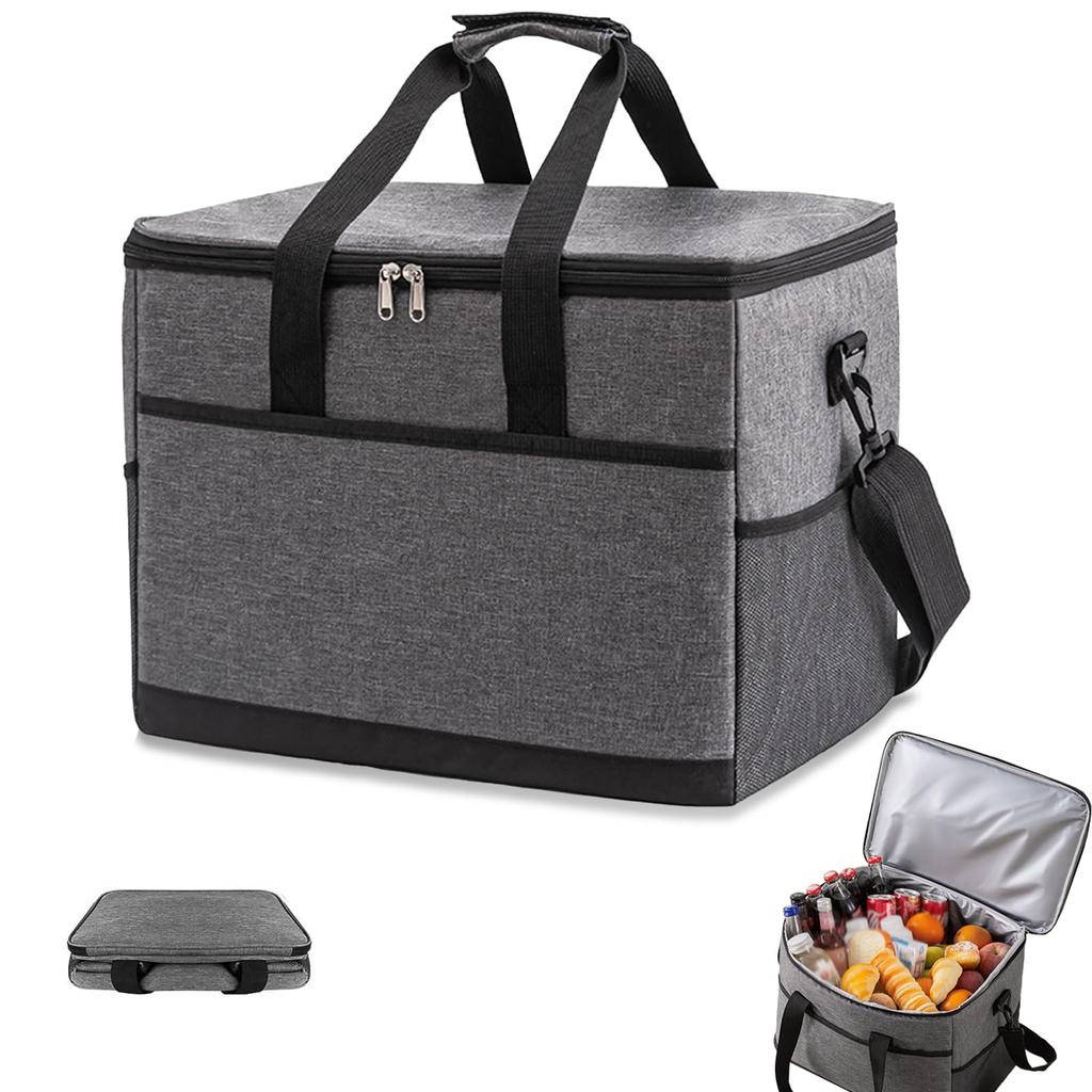 yowodana 25L Insulated Cooler Box, Foldable Tool Bag, Large Capacity [Keeps Food Cold, Warm, and Fresh] IPX6 Waterproof Fabric, Lightweight