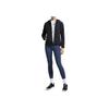 Anta Running Series Logo Print Fleece Hooded Long Sleeve Jacket Women Jacket Black 962245607-4