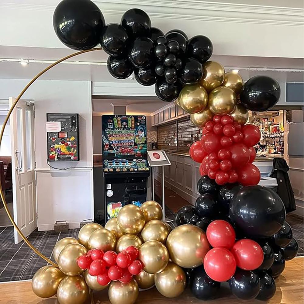 Red Valentine Day Balloons Garland Black Red Balloon Arch Kit New Year Birthday Party Graduation Wedding Anniversary Decoration
