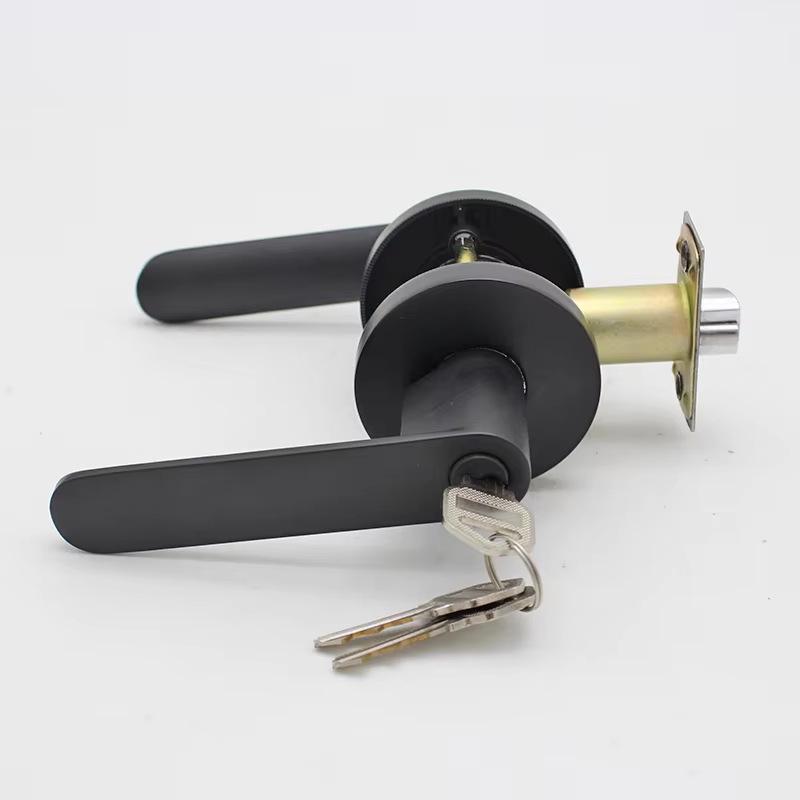 Zinc Alloy American Style Privacy Handle Lock for Bathroom, Restroom, or Storage Room