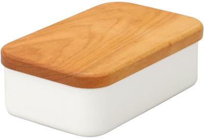 Noda Horo Enamel Butter Case, 200g Capacity, Made In Japan, BT-200