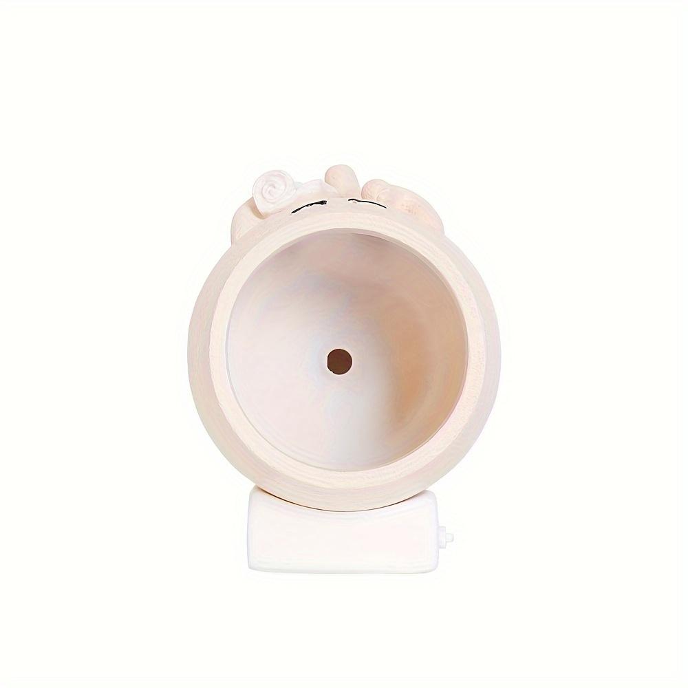 Whimsical Face Planter Pot,Double Layered Resin Vase with Drainage Hole, Cute Toilet Design for Indoor/Outdoor Decor, Contemporary Geometric Pattern