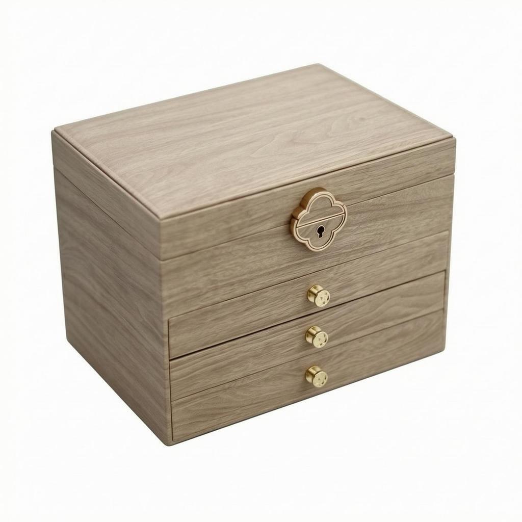 Jewelry Storage Box Hard Construction with Drawers Spacious