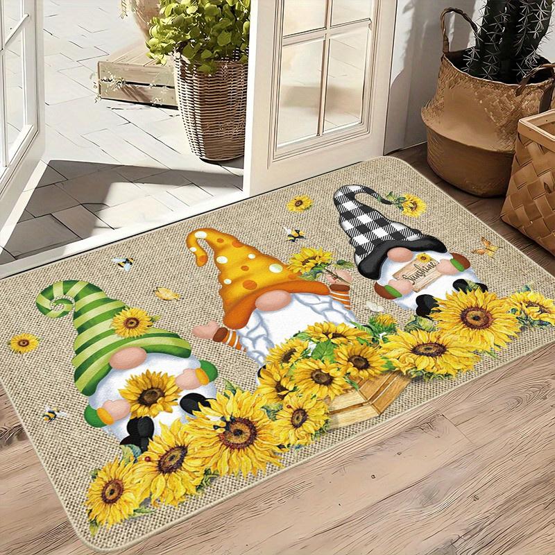 Christmas Carpet Sunflower Doormat Living Room Carpet Rug For Bedroom Welcome Mat Outdoor Carpet Christmas Decoration