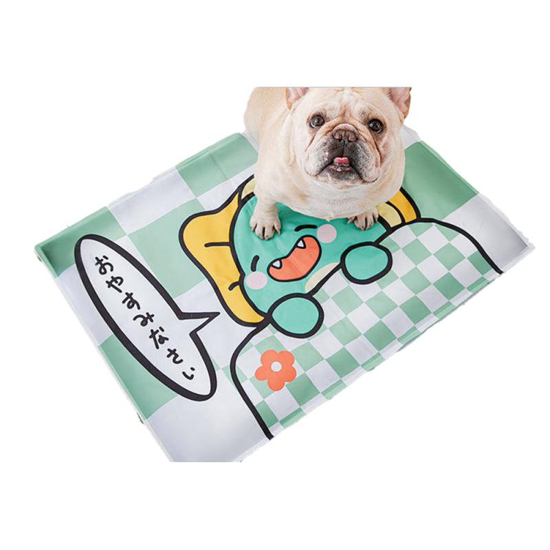 Pet Cooling Mat Bed Cartoon Printing Heat Relief Puppy Dog Cat Ice Pad Summer Supplies