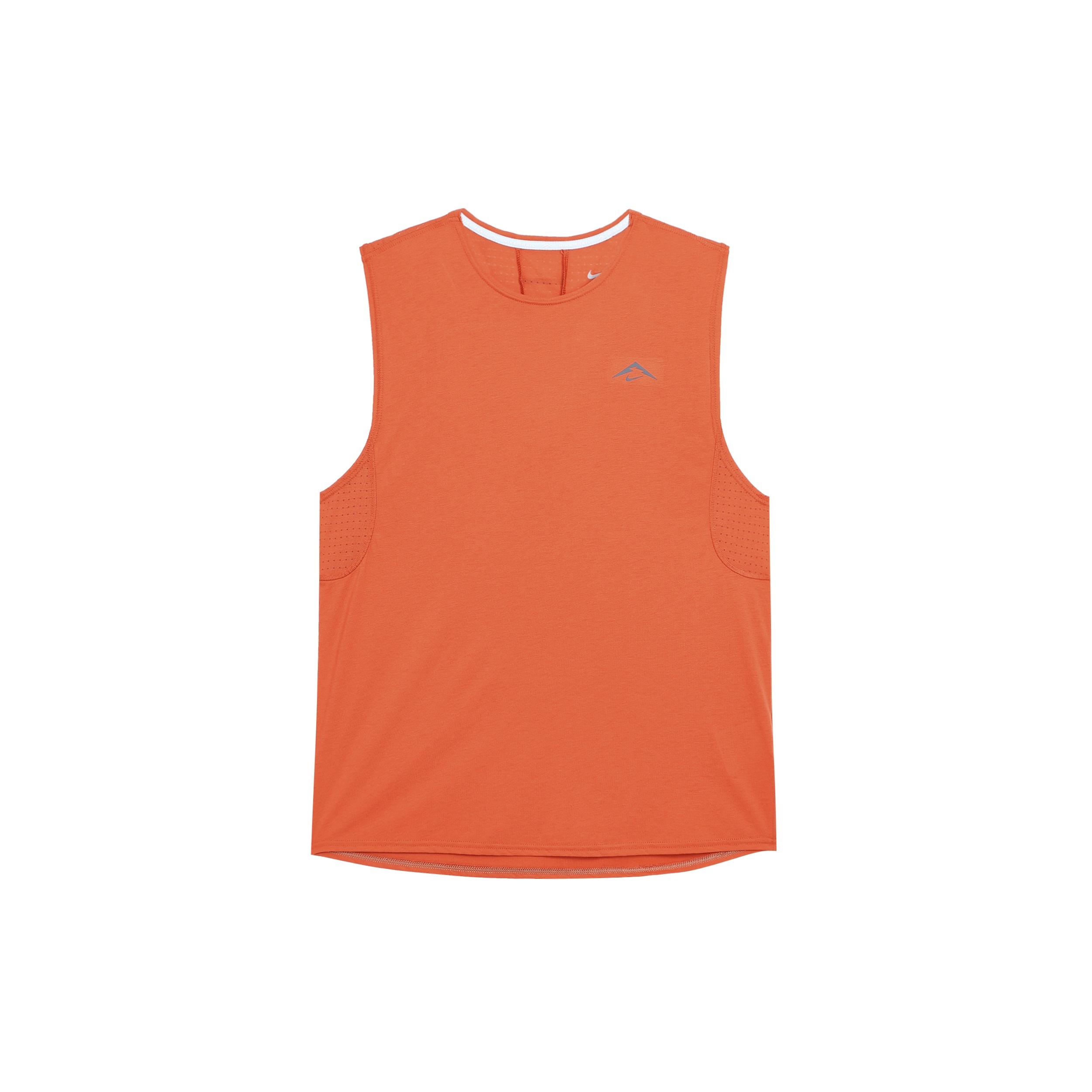 Nike Solar Chase Dri-FIT Sleeveless Running Top Orange Men s FN3310-846 S
