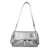 Simple and fashionable women's bag cloud pleated soft leather texture shoulder backpack niche design solid color messenger bag