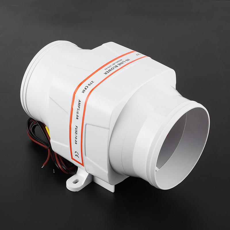 Electric Air Blower Bilge Bilge Air Blower 4in Boat Accessory for 4in Diameter Hose Engine Compartments Bilges Galleys