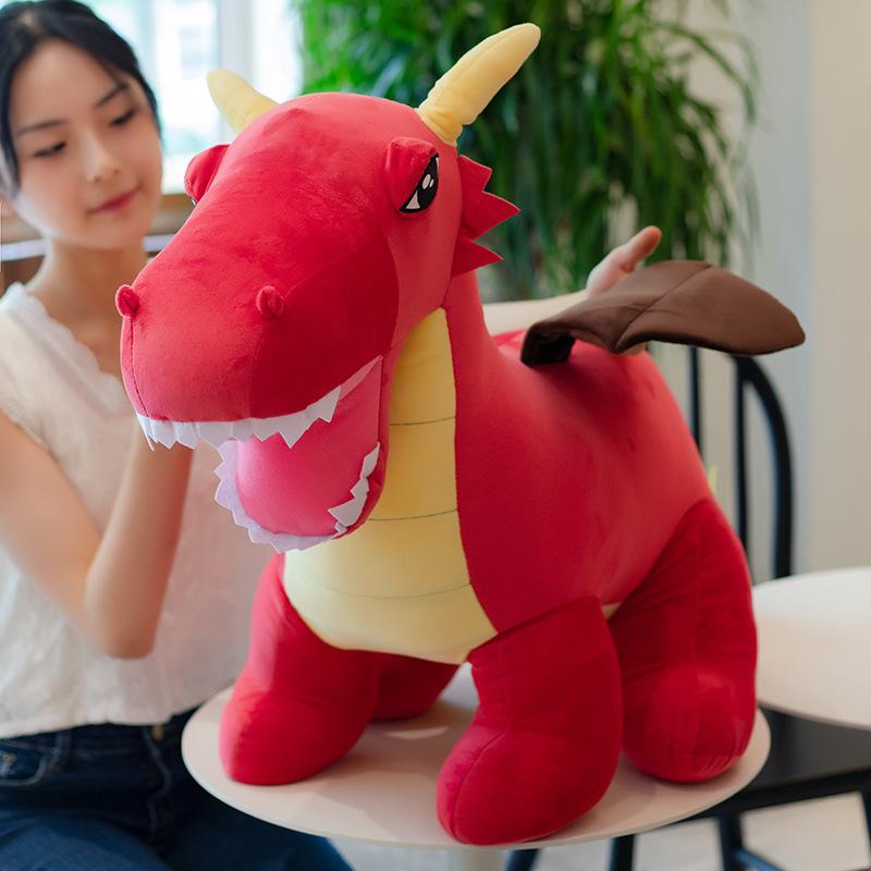 

Creative dinosaur doll plush toy Tyrannosaurus rex pterosaur fire breathing dragon doll children s birthday gift 60cm（0.35kg）