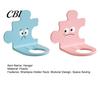 Waterproof Plastic Hanger Wall Mounted Shampoo Holder Hook, Cute Cartoon Splicing Design, Self Adhesive Multi Functional Storage Hook Bottle