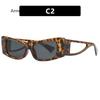 Vintage Retro Stil Sonnenbrille Herren Rechteckige Form Ausgehöhlter Bügel Sonnenbrille Damen Europäisch Amerikanischer Stil Damen Sonnenbrille