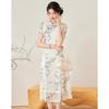 Women's New Chinese Style A-Line Mid-Length Dress