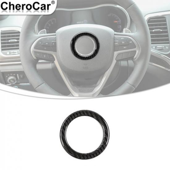 Steering Wheel Center Trim Ring For Jeep Grand Cherokee/Cherokee Soft Carbon