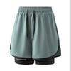Sports Three Quarter Pants, Anti Glare Double-layer Sports Three Quarter Pants, Couple Running Shorts, Outdoor Fitness Three Quarter Pants, Shorts