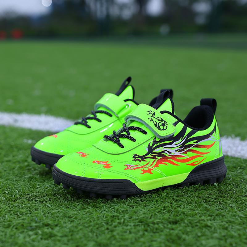 31-39 Children Football Shoes Youth Short Spike Rotating Button Football Shoes Training Boys Kids Football Boots