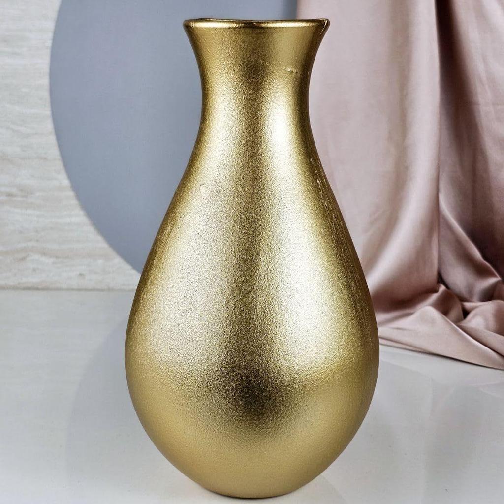 1 Pc Wooden Vase for Home Decor | Decorative Aesthetic Showpiece for Living Room, Bedroom, Office, Balcony, Center Table | Lightweight,