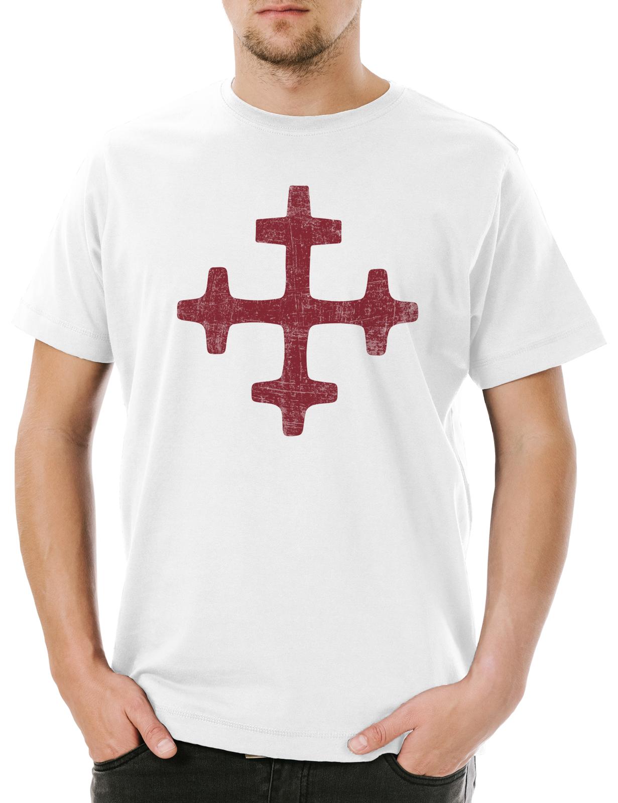 Latvian Dievturity Symbol Herren T-Shirt Sign Zeichen Logo Lettland Lettisch XL