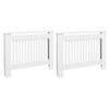 Vidaxl Osłony Na Kaloryfer, 2 Szt., Białe, Mdf, 112 Cm