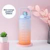 Gradient Color Sports Water Cup, Large-capacity Frosted Space Cup, Portable Outdoor Portable Sports Gradient Water Bottle