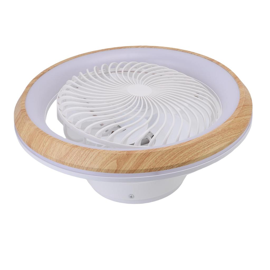 LED Ceiling Fan Light 360 Degree Rotating APP Control Stepless Dimmable Flush Mount LED Chandelier with Timing Remote