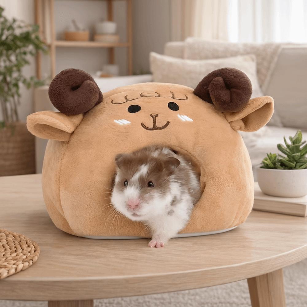 Thicken Hedgehog Hideout Nest Mouse Shaped Guinea Pig House Semi-enclosed Pet Cave Sleeping Bag