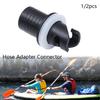 1/2 Piece Inflatable Boat Kayak Air Valve Adapter Inflatable Air Foot Pump Hose Adapter Valve Connector